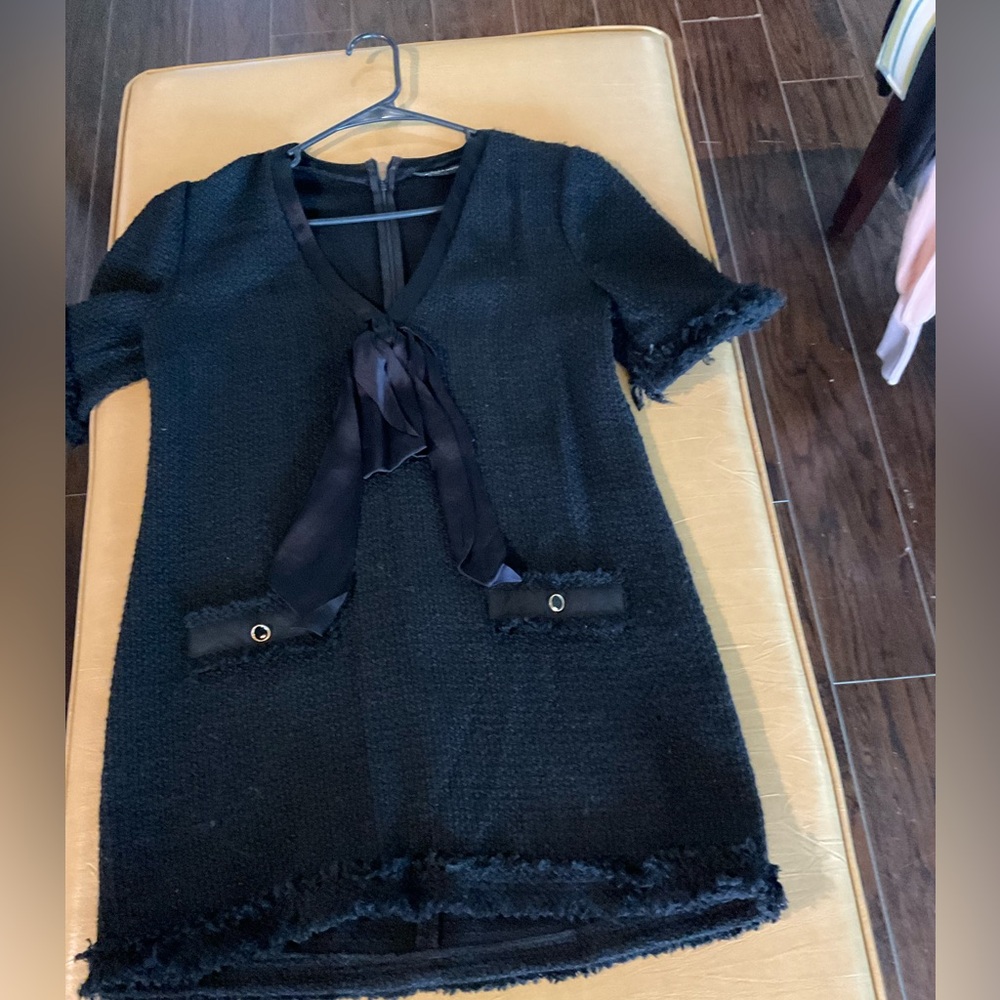 Tweed black dress
